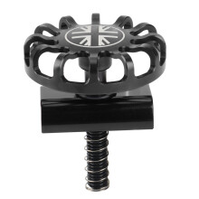 Folding Bike Hinge Clamp Cnc Aluminum Alloy C Buckle for Bike Hinge Clip Bicycle Accessories,Black