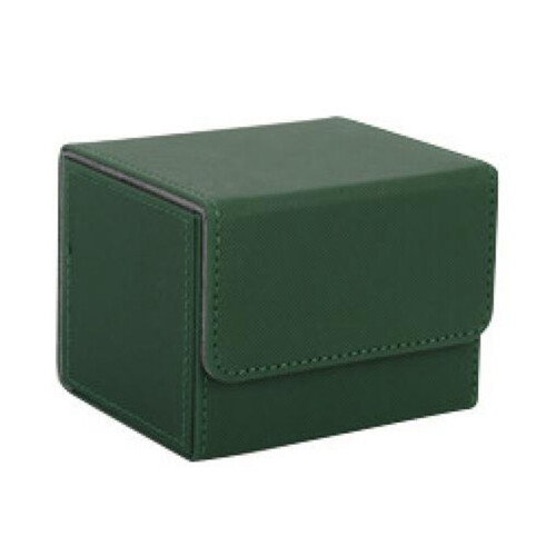 Card Box Side-Loading Card Box Deck Case for  Yugioh Card Binder Holder 100+,Green