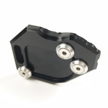 Motorrad StäNderplatte Support Pad SeitenstäNder Abdeckung VergrößErer Pate Pad für - F800GS F800 F 800 GS 2008 2015,Schwarz