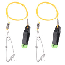 2 Pcs Power Grip Release, 17 Inches Downrigger Release Stacker Clip Fishing Leader with Longline Snap Clips