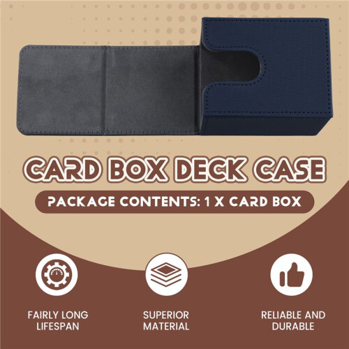 Card Case Deck Box Sleeved Cards Deck Game Box for Yugioh  Binders: 100+, Drak 2