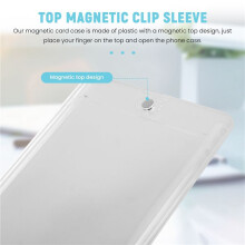 6 StüCke Magnetisches Kartenetui für Sammelkarte - 35 Pt Magnet Oberteil Loader Baseball Karten Halter mit Karten Schutz