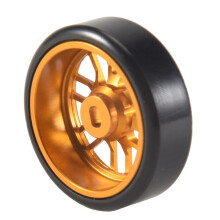 4Pcs Metal Wheel Rim Hard Plastic Drift Tire Tyres for 284131 K969 K989 P929 -Z 1/28 RC Car Upgrades Parts,1