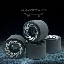 4Pcs Skateboard Accessories Double Warping 70X51Mm 82A Sliding Plate Grinding Wheel Long Board Wheels,Black
