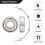 15x35x11mm Shielded Miniature Deep   Radial 6202Z  Bearing Silver + White 6