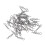 100Pcs Spring Twist Lock Fishing Hook Centering Pin for Soft Lure Bait Worm Crank 1