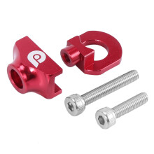 Fietskettingspanner Richter Aluminium Fietsbevestigingsbout Single Speed Fietsboutschroef voor Bmx Fixiefiets Rood