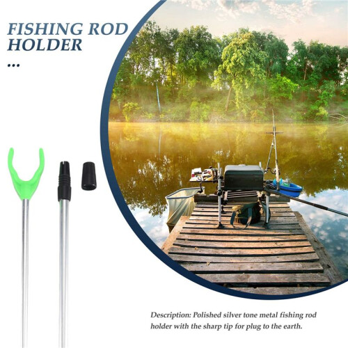 Support de poteau de peche en metal reglable 2
