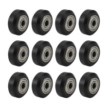 12 Roues de Poulie en Plastique 625Zz avec Roulements à Engrenages pour Imprimante 3D Compatible avec le Routeur Hybride CR-10 / CR-10S / CNC
