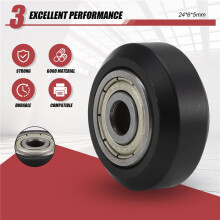 12 Pcs 625Zz Plastic Pulley Wheels with Bearings Gear for 3D Printer Compatible with CR-10 / CR-10S / CNC Router Hybrid