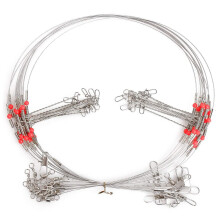 10Pcs High Carbon Steel Wire Trace Leader Rig Fishing Hooks Wire Rigs Finder Saltwater