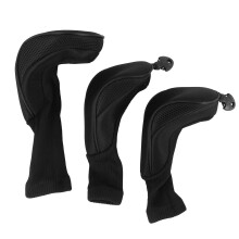 Black Covers Driver 1 3 5 Fairway Woods Headcovers for Club Fits All Fairway and Driver Clubs 3Pcs