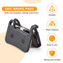 4 Pairs MTB Bicycle Resin Disc Brake Pads for Deore M596 M595 M535 SLX M665 XT M775/776/765 XT/R M975 M966 M965