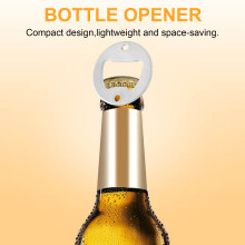 Bottle Opener Part with Countersunk Holes Round Metal Strong Polished Bottle Opener Insert Parts