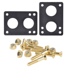 2-Teiliges Skateboard Riser Pad Longboard Gummi Riser Pads mit 8-Teiligem 29-Mm StüTze Schrauben Satz