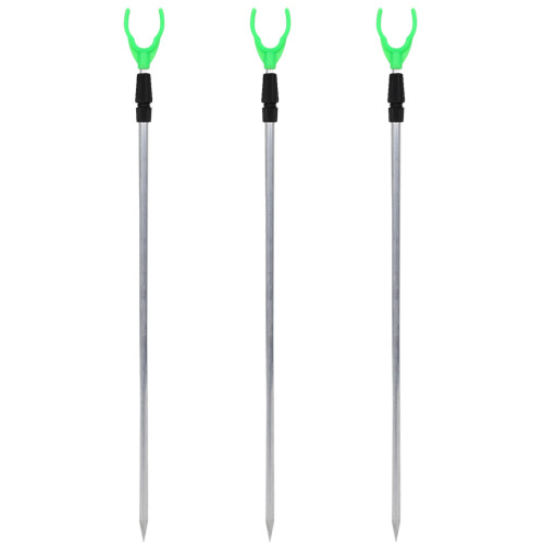 3X Support de poteau de peche en metal reglable