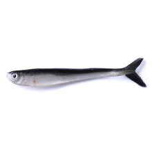 Black and White Bionic Small Fish Silicone Soft Fishing Lure Soft Lure Artificial Bait Loach Fake Bait 8cm 2G Fish Lures