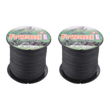2X FRWANF 4 Hebra 100M Pe 4 Hebra Super Fuerte Hilo de Multifilamento Para Carpa de Pesca 100Lb