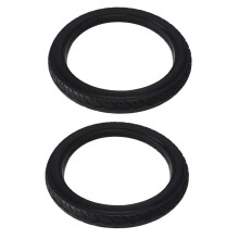 2X 16 Pouces 16 X 1.75 Pneus Solides de VéLo Pneus de VéLo de VéLo 16 X 1,75 Pneus AntidéRapants en Caoutchouc Noir Pneu de Cyclisme