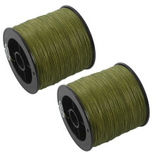 2X 500 M 30 LB 0.26mm fishing  strength PE Braided 4 Strands green