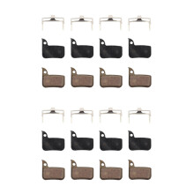 8 Pairs Organic MTB Bike Brake Pads Cycling Road Bicycle Resin Disc Brake for HRD Red 22 B1 HRD Force 22 HRD CX1