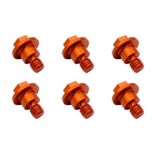 12X Front Fork Guard Bolt Screw for SX SXF EXC EXCF XC XCF XCW XCFW 65 125 150 250 350 450 525 530(Orange)