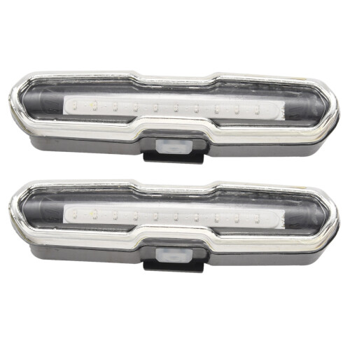 2X LED Bike Tail Light Red &  USB Rechargeable Waterproof Super Bright Multipurpose Emergency Light 1