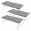 3 Pcs Fitted Tablecloth for Table,Stretch Waterproof Elastic Vinyl Picnic Table Cover with Flannel Backed Lining(Black) 1