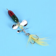 3X Long Casting Spinner Bait Fishing Lure Double Tail Propeller Trout Carp Catfish Artificial Ice Fishing Lures 10g