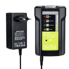 3WAdapter Light con USB para 36-40V BateríA LUB40V Cargador ProteccióN Contra Sobrecarga con Luces de Emergencia Enchufe de la UE