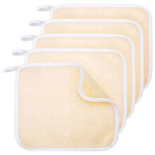 5 PièCes de Bain Exfoliant pour le Visage et le Corps, Serviettes de Bain TisséEs, Tissu de Gommage Exfoliant, Tissu de Bain de Massage