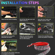 Car Underglow LED Lights, Dream Color Strip Lights with APP Control, Exterior Car Neon Accent Lights Kit
