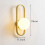 Wall Lamp Bedside Lamp Modern Background Wall Lamp Medieval Globe Wall Lamp Gold (Without Light) 6