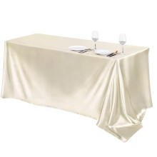 Nappe de ScèNe de Mariage de Banquet D'HôTel Haut de Gamme Nappe de Table Rectangulaire en Satin Brillant de Couleur Unie Nappe Ding de Couleur
