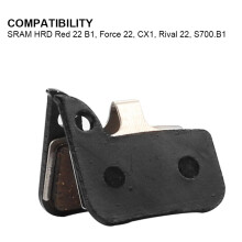 8 Pairs Organic MTB Bike Brake Pads Cycling Road Bicycle Resin Disc Brake for HRD Red 22 B1 HRD Force 22 HRD CX1