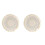 2Pcs Printed Place Mat Bohemian Tassel Printed Coaster for Home Insulation Circular Shape Dinner Table Layout Props, C 1