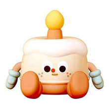 Adorable Lampe de Nuit LED Rechargeable pour Chambres D'Enfants Lampe Tactile en Silicone Souple avec LumièRe Chaude Design de Gâteau D'Anniversaire