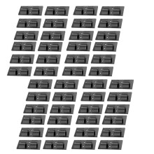 100 Uds. Ganchos para Guirnalda de Luces para Exteriores, Clip de Luz, Clip de Cable Resistente, Cuerda Colgante, Accesorios de Soporte de Pared