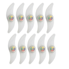 10PCS Bicycle Spoke Light LED Neon Light Tire Flash Light Waterproof Bicycle Safety Warning Light Riding Accessories