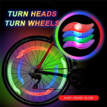 10 StüCk Fahrrad-Speichenlicht, LED-Neonlicht, Reifenblitzlicht, Wasserdichtes Fahrrad-Sicherheitswarnlicht, ReitzubehöR