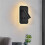 Wall Light Backlight USB Charging 330 Degree Rotation Adjustable Wall Lamp Bedside Study Reading Sconce Lamp Black 1