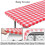 3 Pcs Fitted Tablecloth for Table,Stretch Waterproof Elastic Vinyl Picnic Table Cover with Flannel Backed Lining(Red) 1