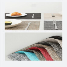 Placemats Set of 6 Washable Wipeable Place Mats for Kitchen Table Heat Resistant Non-Slip Table Mats-D