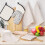 Cotton Waffle-Weave Kitchen Dish Cloths, Ultra Soft Absorbent Quick Drying Dish Towels Creamy-White 6