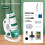 Kids Science Microscope Kit 60-180X Educational  Pocket Handheld  Phone Microscope with LED Light White+Green 2