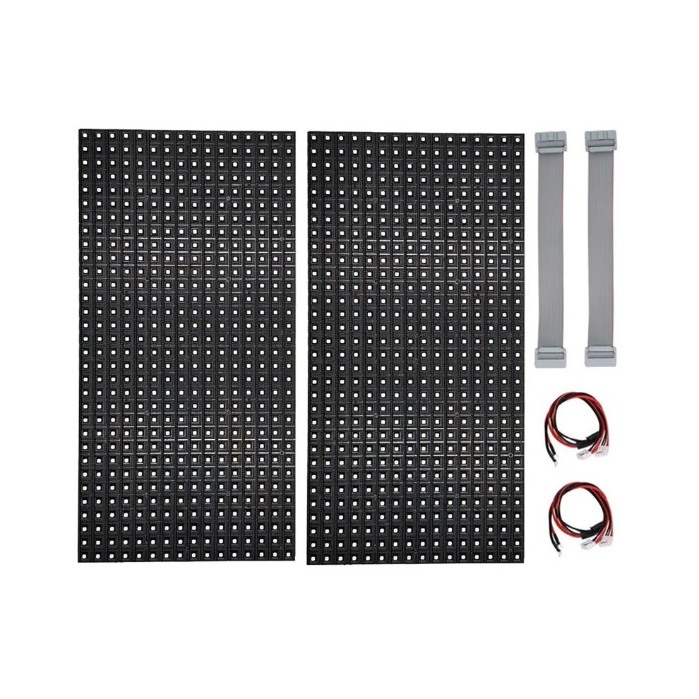 2Pcs P10 Full Color Outdoor Led Module Hub75 Smd3535 32X16 Pixels Led Display Panel 320X160mm 1/4S Driver 6132541980054