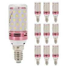 10 Peças E14 LED Lâmpada de Milho 12W Lâmpada de Milho Substitui Lâmpadas Halógenas Pequenas Lâmpadas Inteligentes de Parafuso com Eficiência