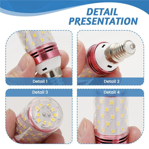 10Pcs E14 LED Corn Bulb 12W Corn Bulb Replace Halogen Lamps Small Screw-in   Efficient Bulb Warm Light 2