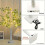 1pc 24LED Simulation Tree Light Holiday Shaped Tree Light Various Activity Scene Decoration Luminous Tree White 9