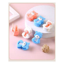 30PCS Bear Quilt Holder Invisible Needleless Sheet Quilt Cover Anti-Run Dual Card Clip Cartoon Quilt Anti-Slip Buckle